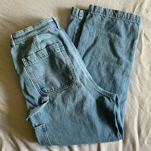 american eagle high waisted carpenter jeans